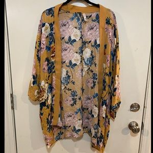 Women's Floral Print  Kimono